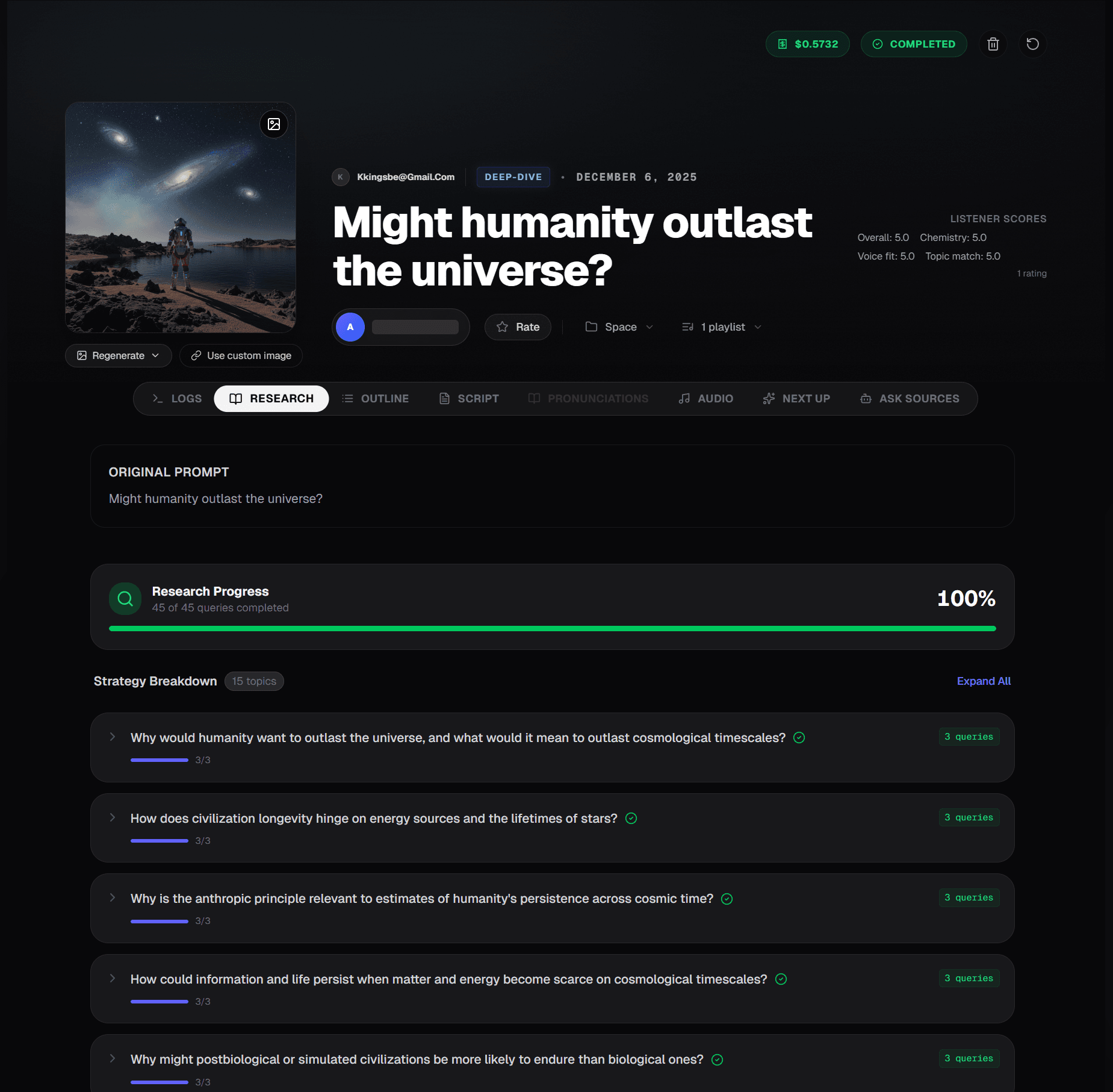 Research Phase Output